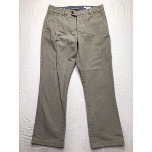 GUSTIN California Straight Canvas Pants Men Beige Button Fly Casual Chino Hiking